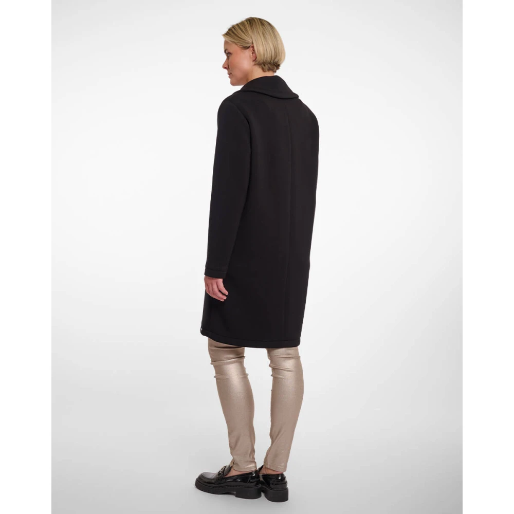 Rino&Pelle Double Breasted Coat in Danja Style Black Dames