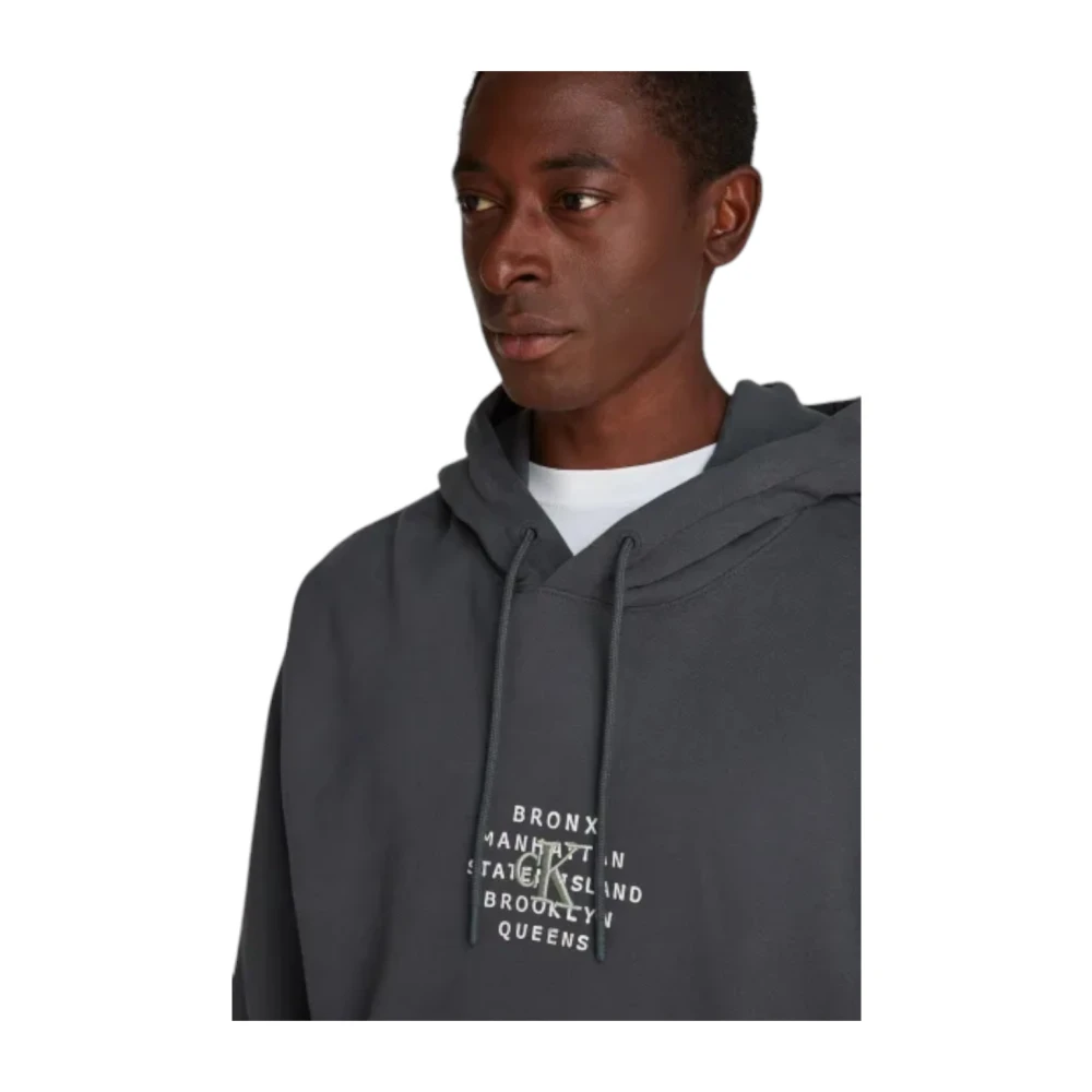 Calvin Klein Stijlvolle Sweatshirt voor Mannen Gray Heren