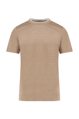 T-shirt i bomull och siden
