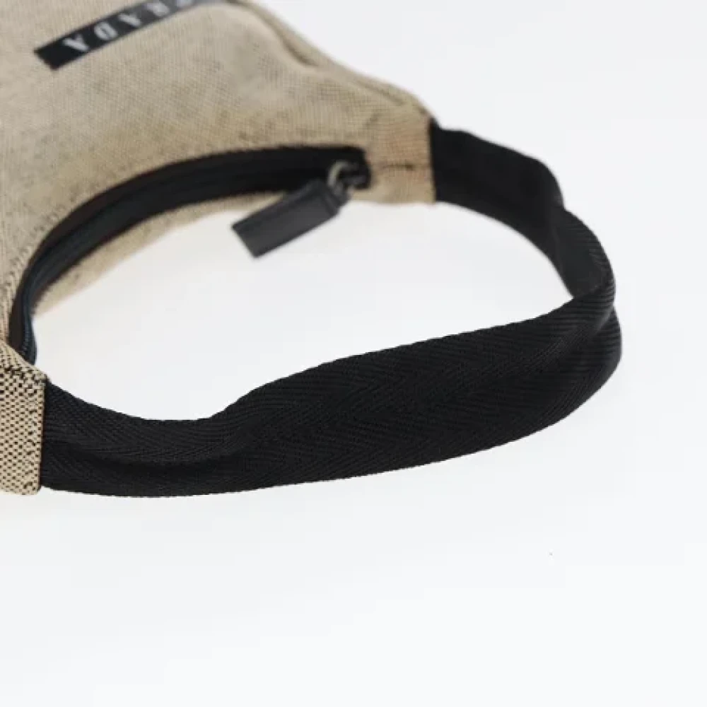 Prada Vintage Pre-owned Canvas handbags Gray Dames