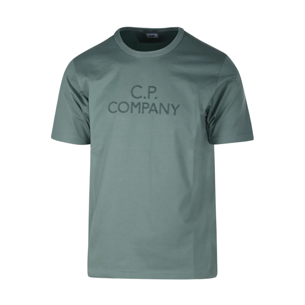 C.P. Company Green Bay Logo T-Shirt Green Heren