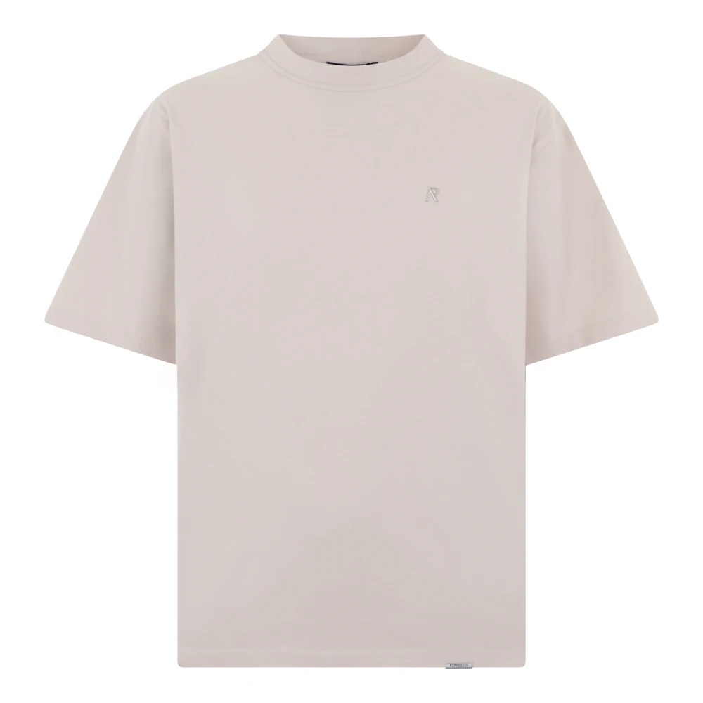 Represent Men's Beige Basic Cotton T-Shirt - T-Shirts - L - Tops