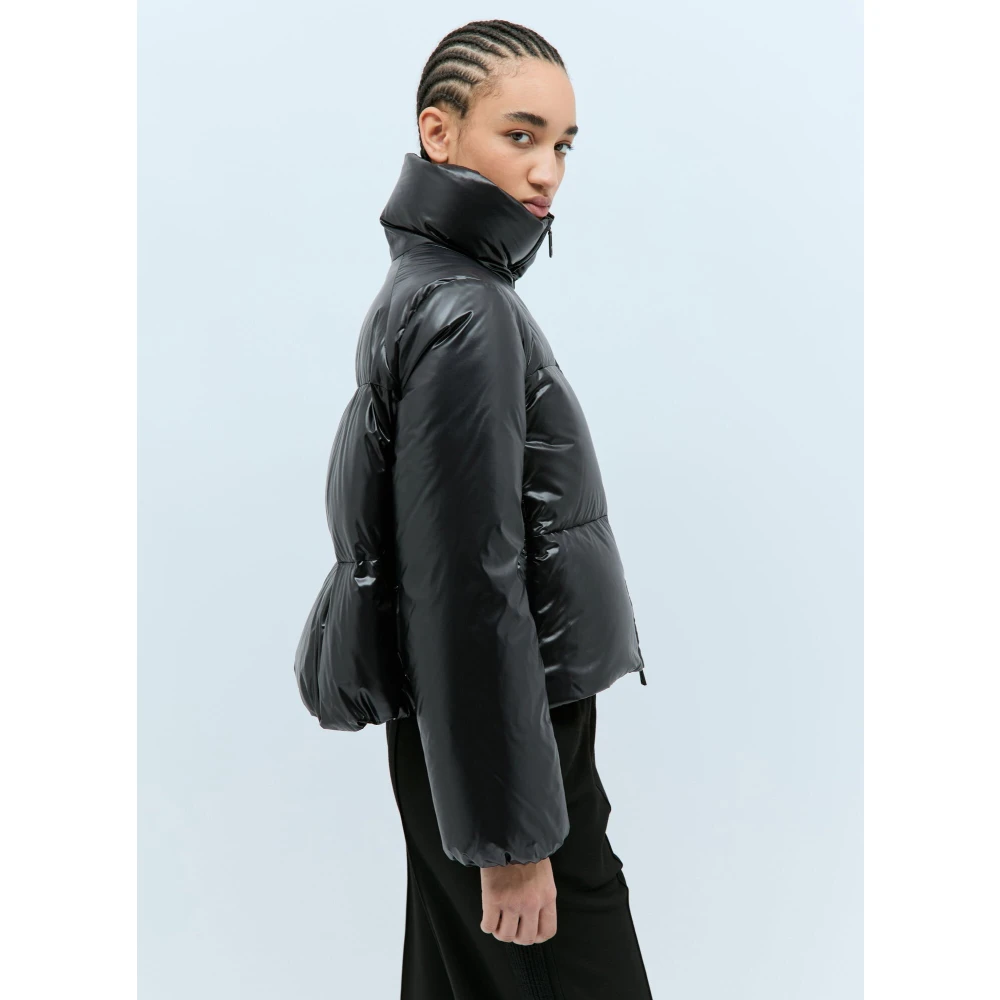 Moncler Geknoopte Korte Donsjas Black Dames