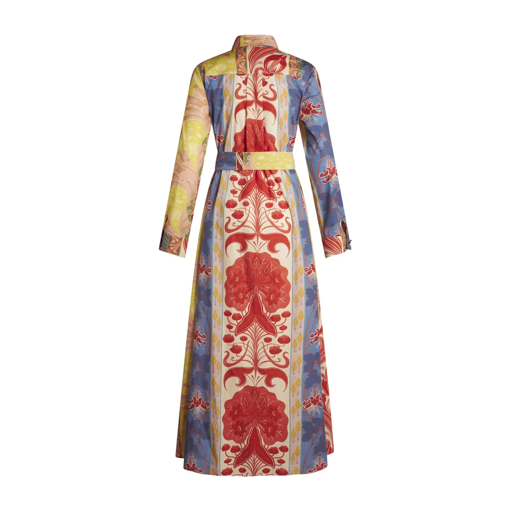 ETRO Multicolor Zomeroverhemdjurk met Bloemmotieven Multicolor Dames