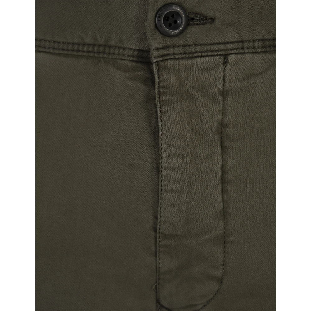 Incotex Olijfgroene Chino Broek Green Heren