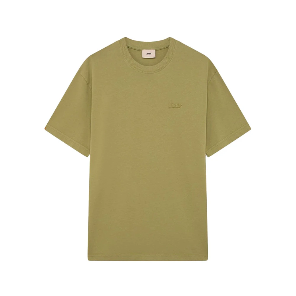 Autry Men's Green T-Shirt En Coton - T-Shirts - L - Tops