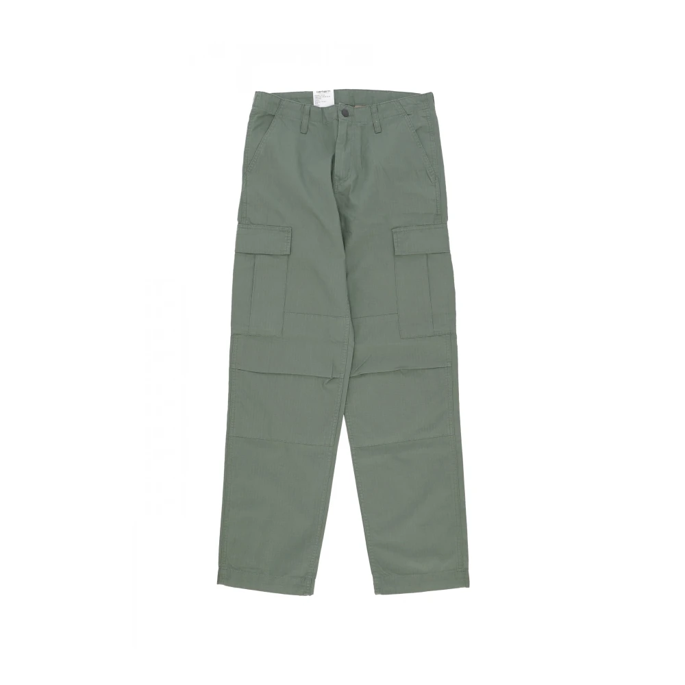 Carhartt WIP Cargo Broek Regular Fit Streetwear Stijl Green Heren