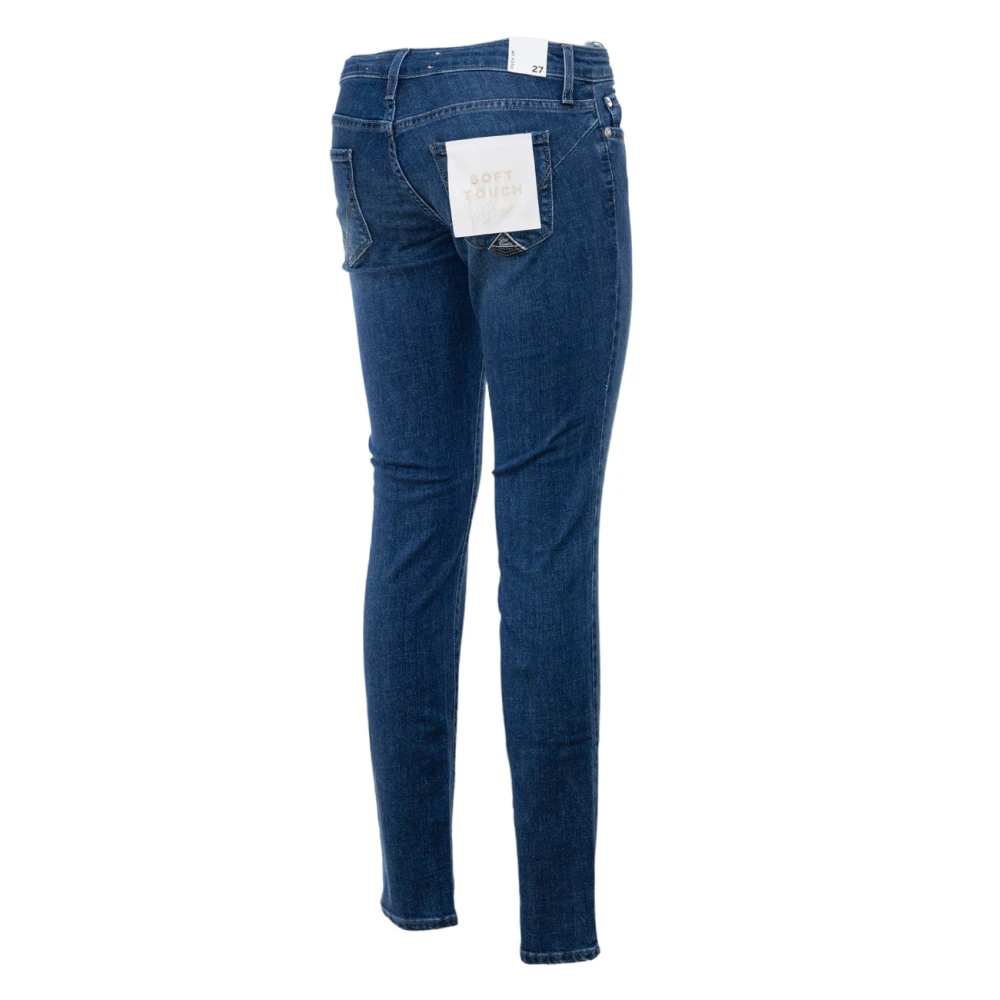 Roy Roger's Stretch Denim Push Up Jeans Blue Dames