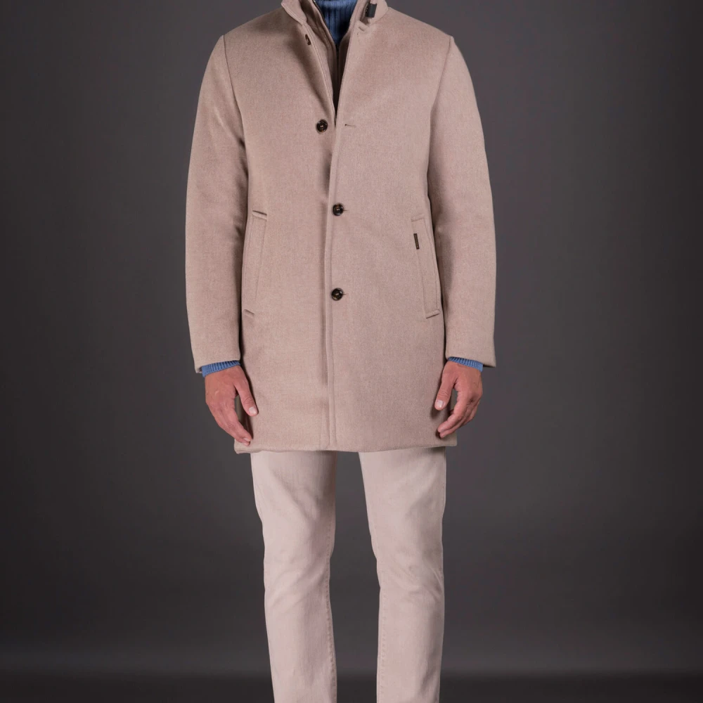 Moorer Acqua Ganzendons Jas Beige Heren