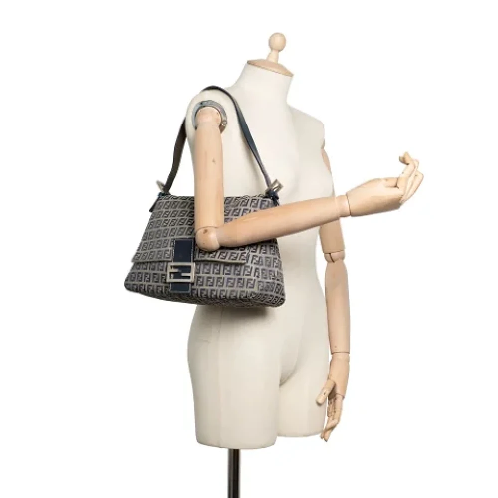 Fendi Vintage Pre-owned Canvas fendi-bags Blue Dames