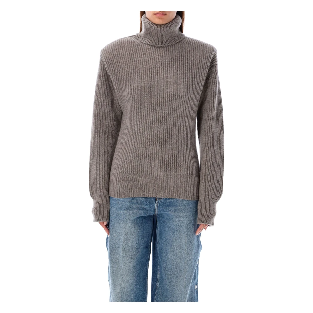 Stella Mccartney Gezellig Taupe Gebreid Aw24 Gray Dames