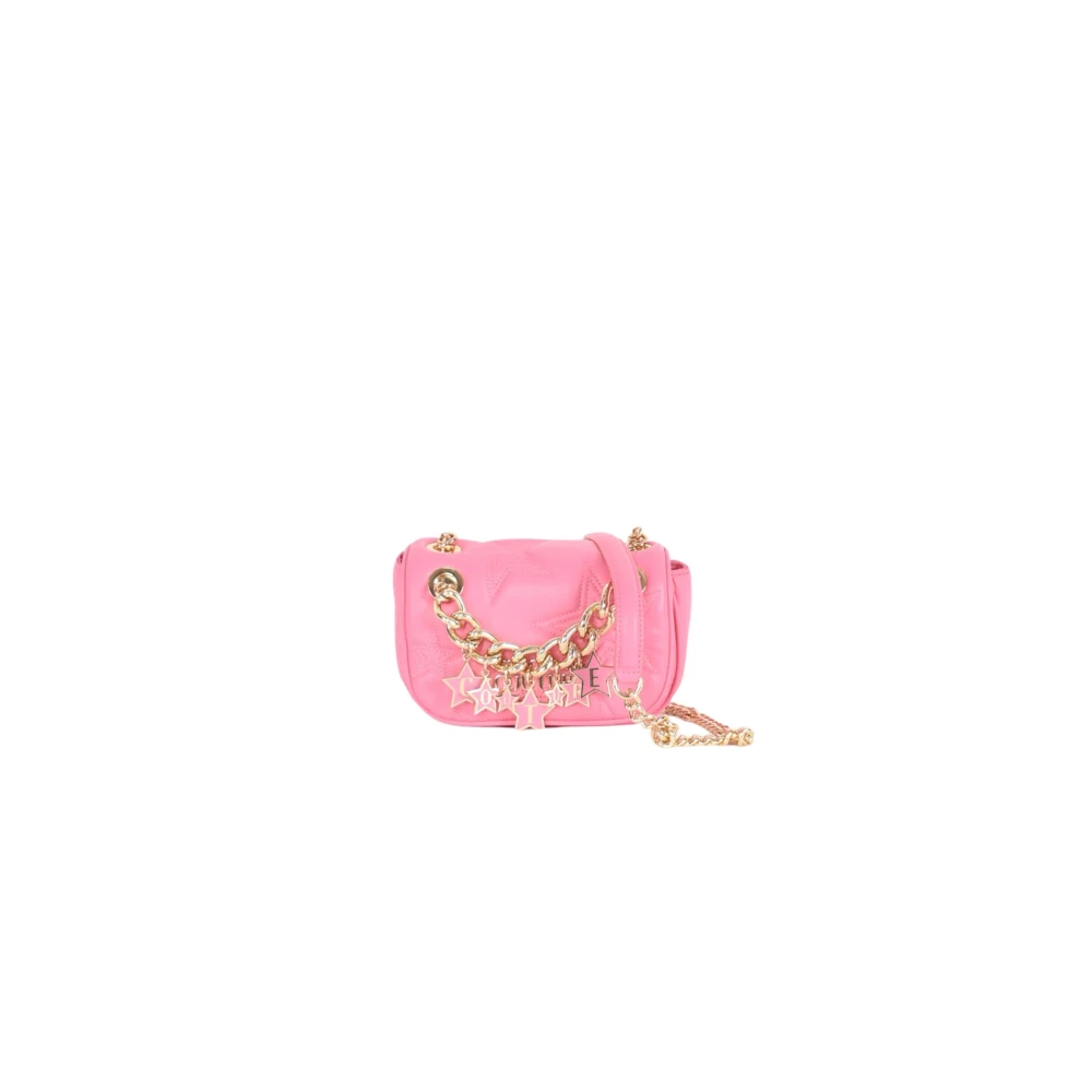 Versace Jeans Couture Schoudertas met reliëfsterren Pink Dames