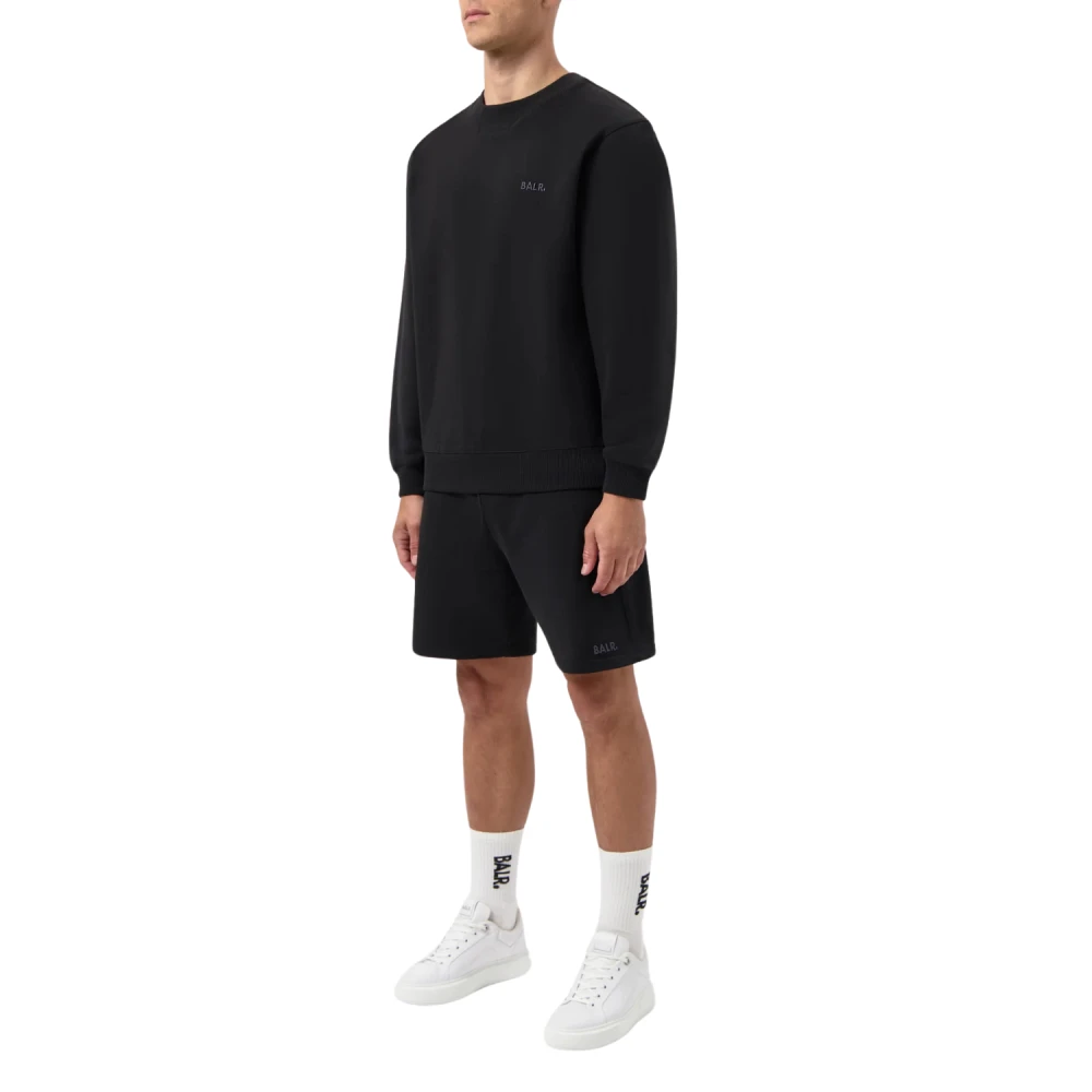 Balr. Logo Crewneck Sweatshirt Jet Black Heren
