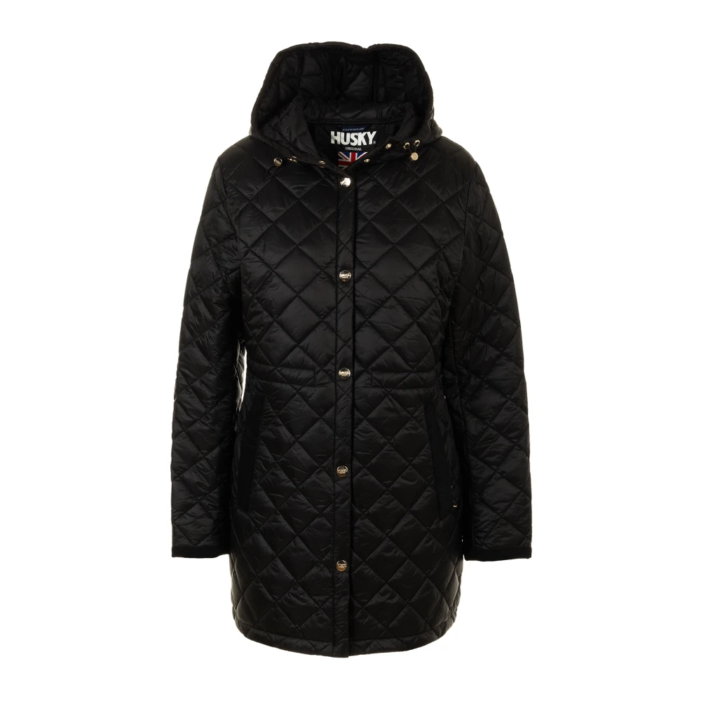 Husky Original Zwarte Winterjas Victoria Stijl Black Dames