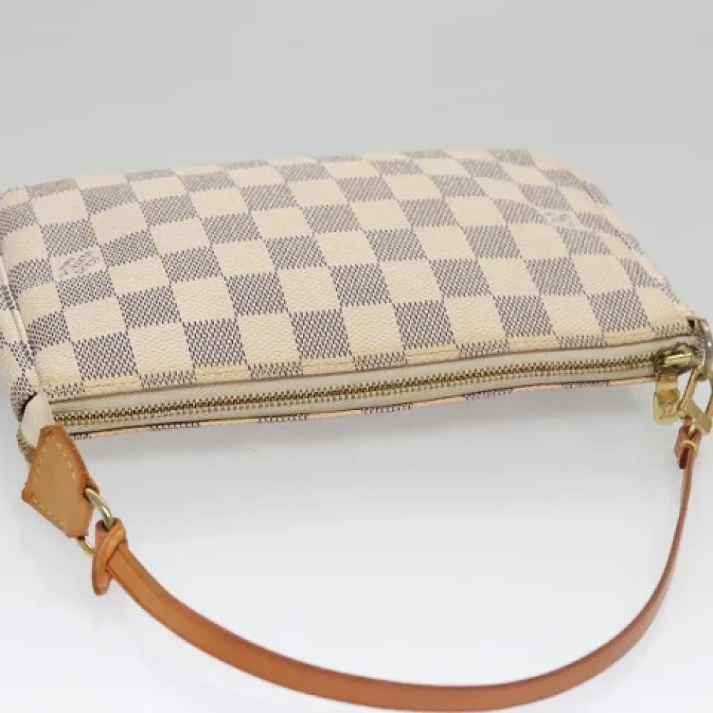 Louis Vuitton Vintage Pre-owned Canvas pouches Beige Dames