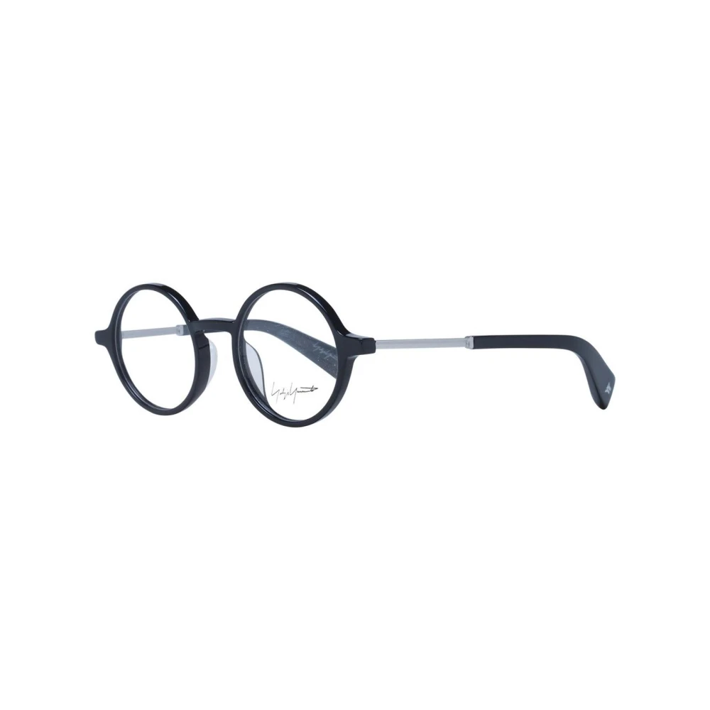 Yohji Yamamoto Unisex Black Glasses, One Size, Acetate Optical Frames