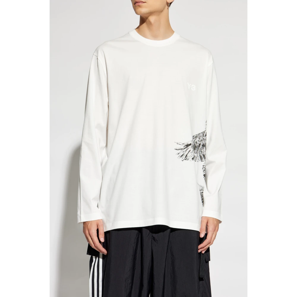 Y-3 Lange mouwen T-shirt White Unisex