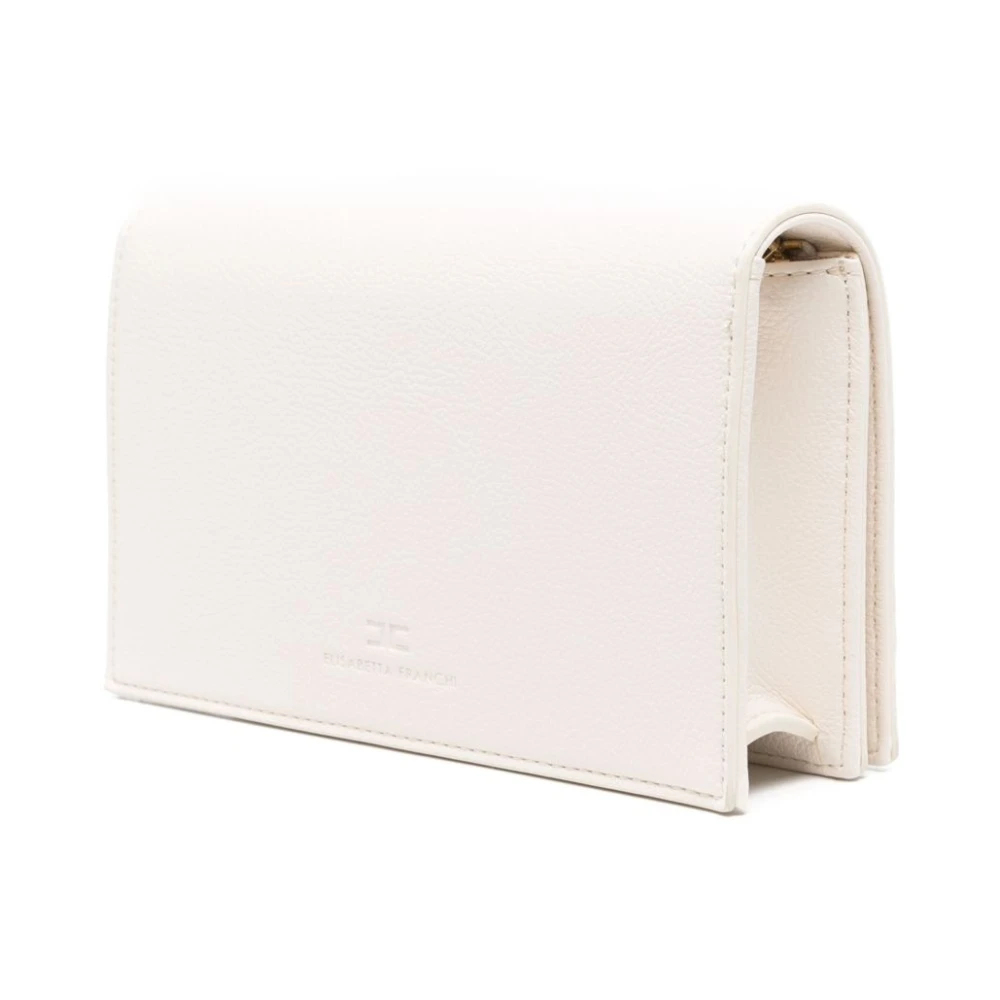 Elisabetta Franchi Crème Schoudertas Damesmode Beige Dames