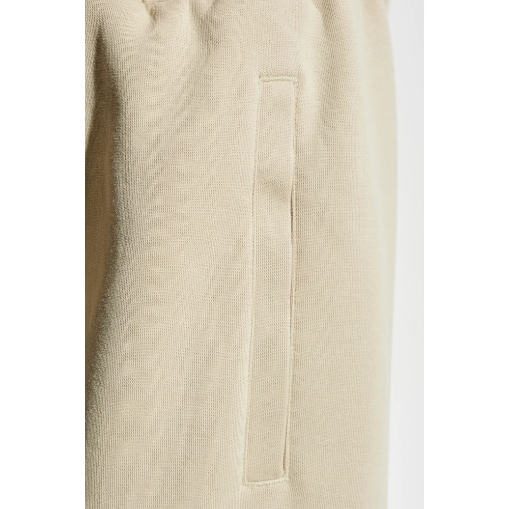adidas by stella mccartney Sweatpants met bedrukt logo Beige Dames