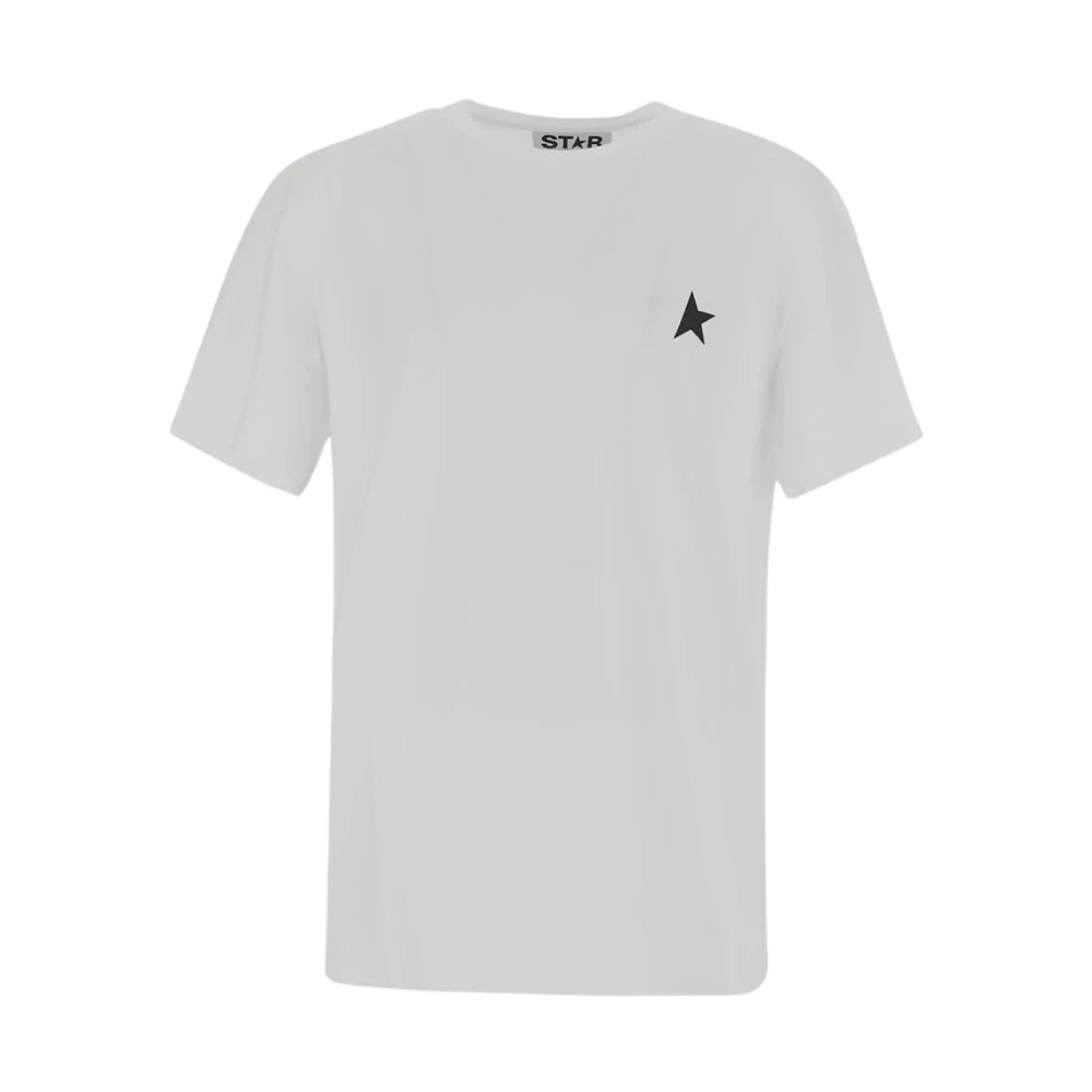 Golden Goose Katoenen T-Shirt met Design White Dames