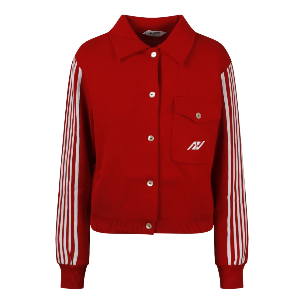 Autry Sportief Gebreid Vest Red Dames