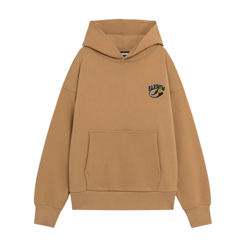 Barrow Beige Hoodies, Unisex, S, Oversized Hoodie