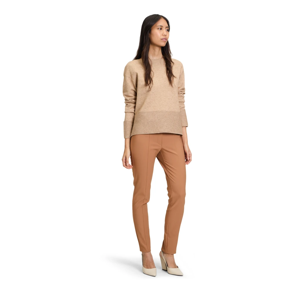 Betty Barclay Lange Mouw Gebreide Trui Beige Dames
