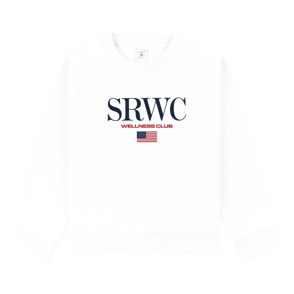 Sporty & Rich Unisex Kids White Nautical Sweatshirt - Kids Sweatshirts - 12 Y - Kids