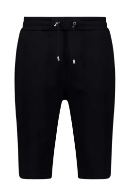 Svarta bomulls Bermuda shorts