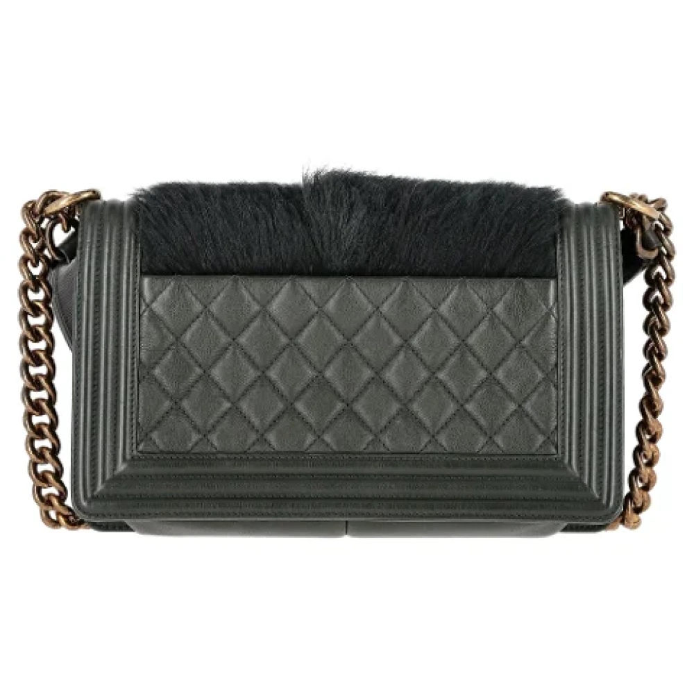 Chanel Vintage Pre-owned Leather crossbody-bags Green Dames