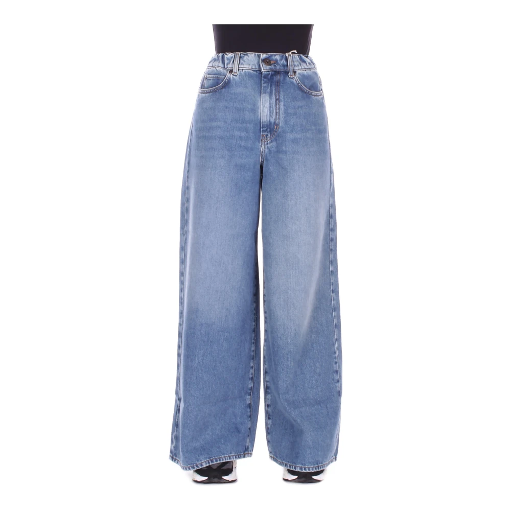 Weekend Max Mara Femme Bleu - Jean Large - Jeans - Taille: 40 Fr