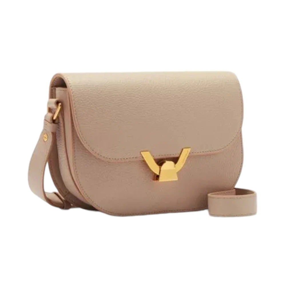 Coccinelle Gestructureerde Boxy Tas met Verfijnde Twist Pink Dames