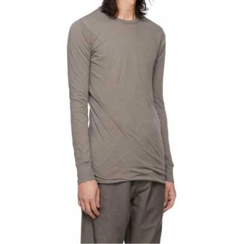 Rick Owens Double Long Sleeve T-shirt Dust Brown Heren