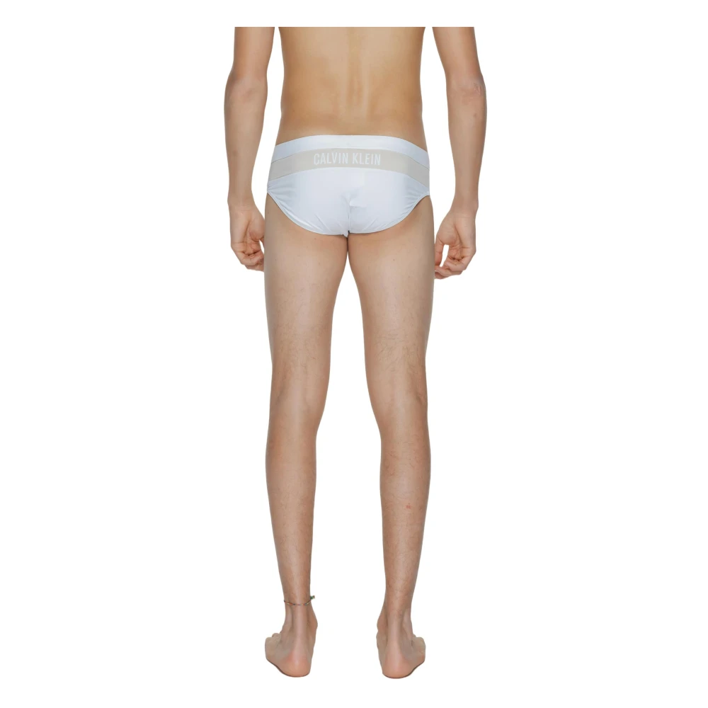 Calvin Klein Witte zwemkleding met elastaan en polyamide White Heren