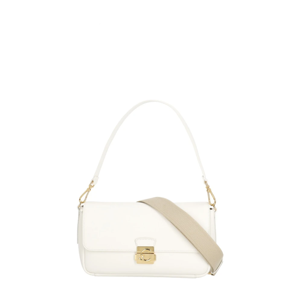Coccinelle Beige C-Me Lock Medium Shoulder Bag - Female - Shoulder Bags - One Size - Bags