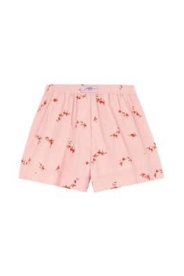 Printed Stretch Cotton Shorts