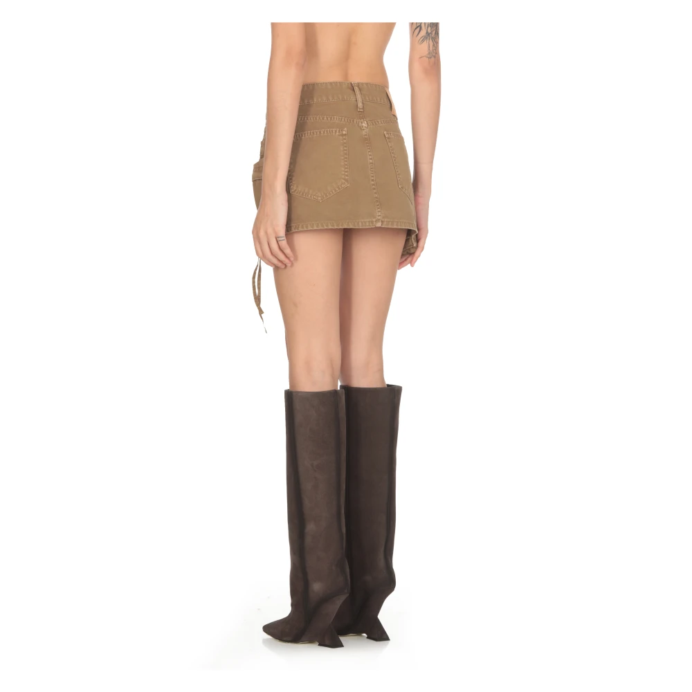 The Attico Groene Cargo Mini Rok Green Dames