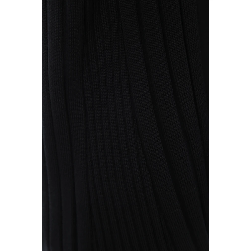 Givenchy Zwarte One-Shoulder Top met Laser Gesneden Bandana Detail Black Dames
