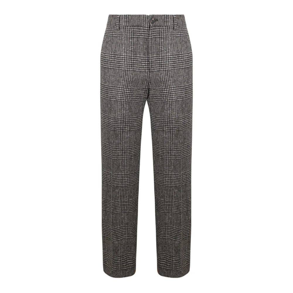 Golden Goose Geruite Wolmix Broek Gray Heren