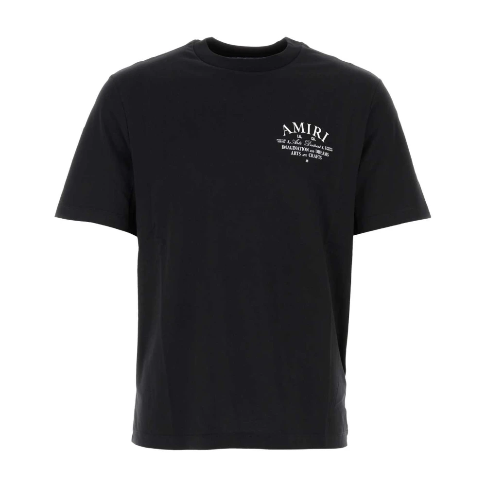 Amiri Zwarte Katoenen T-shirt voor Mannen Black Heren
