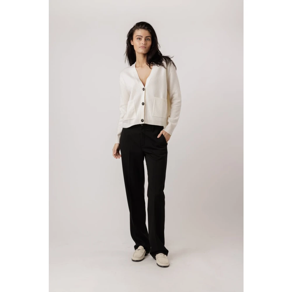 closed Zwarte Geplooide Taps Toelopende Broek Black Dames