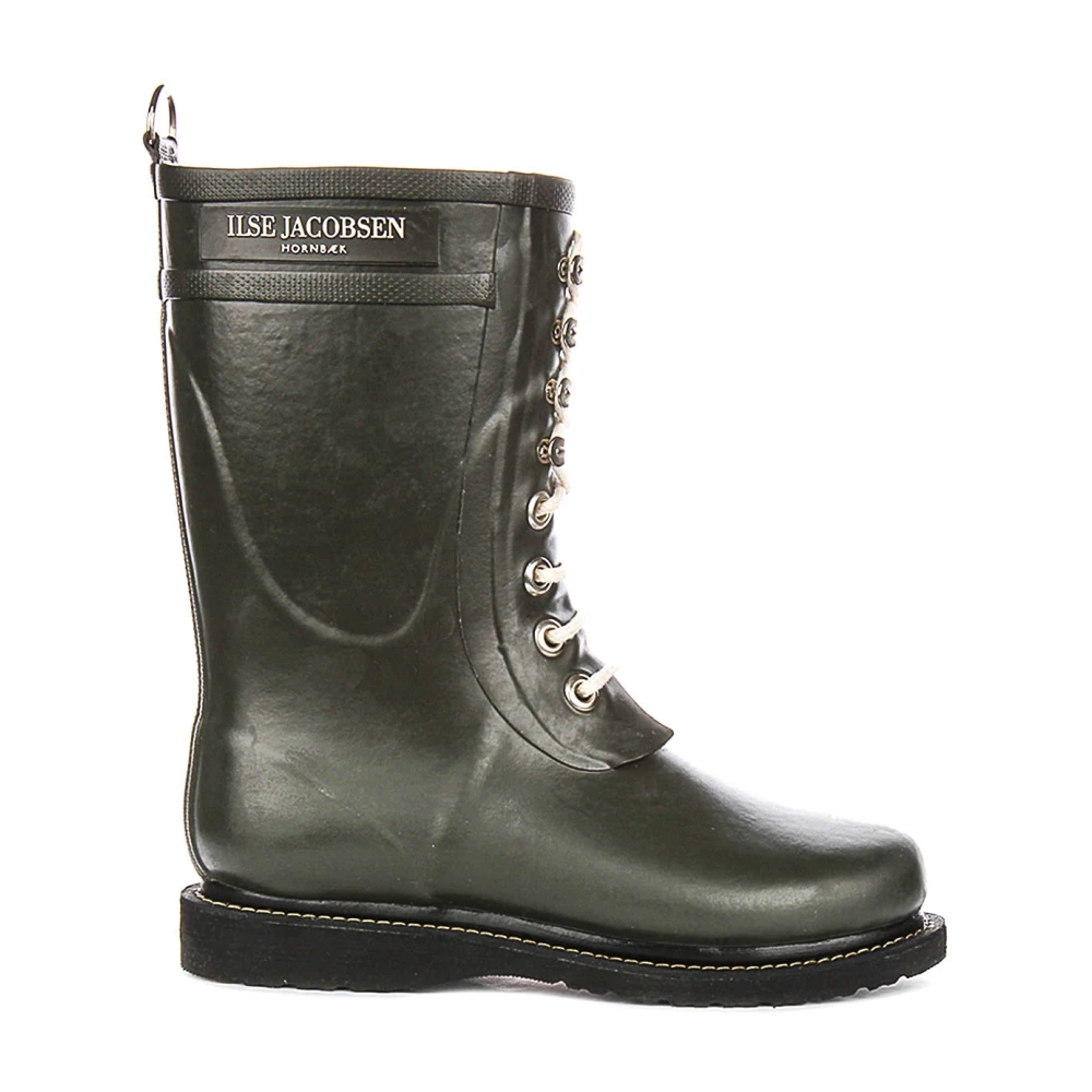 Ilse Jacobsen Hornbæk , Lace-Up Boots, Female, Green, 6 Uk, Rub15 Wellies