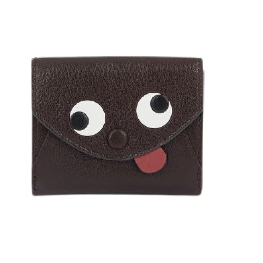 Anya Hindmarch Stijlvolle Portemonnees Collectie Brown Dames
