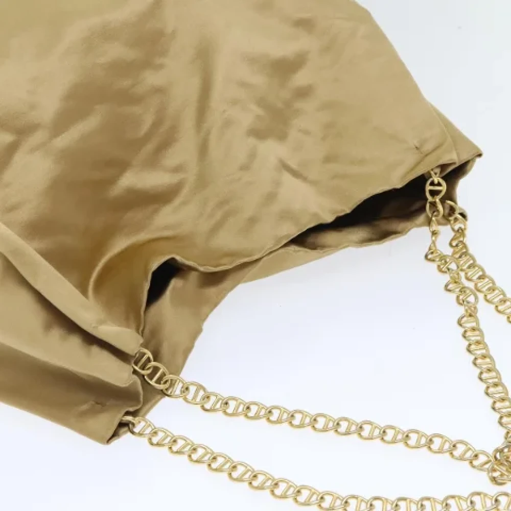 Prada Vintage Pre-owned Satin prada-bags Yellow Dames