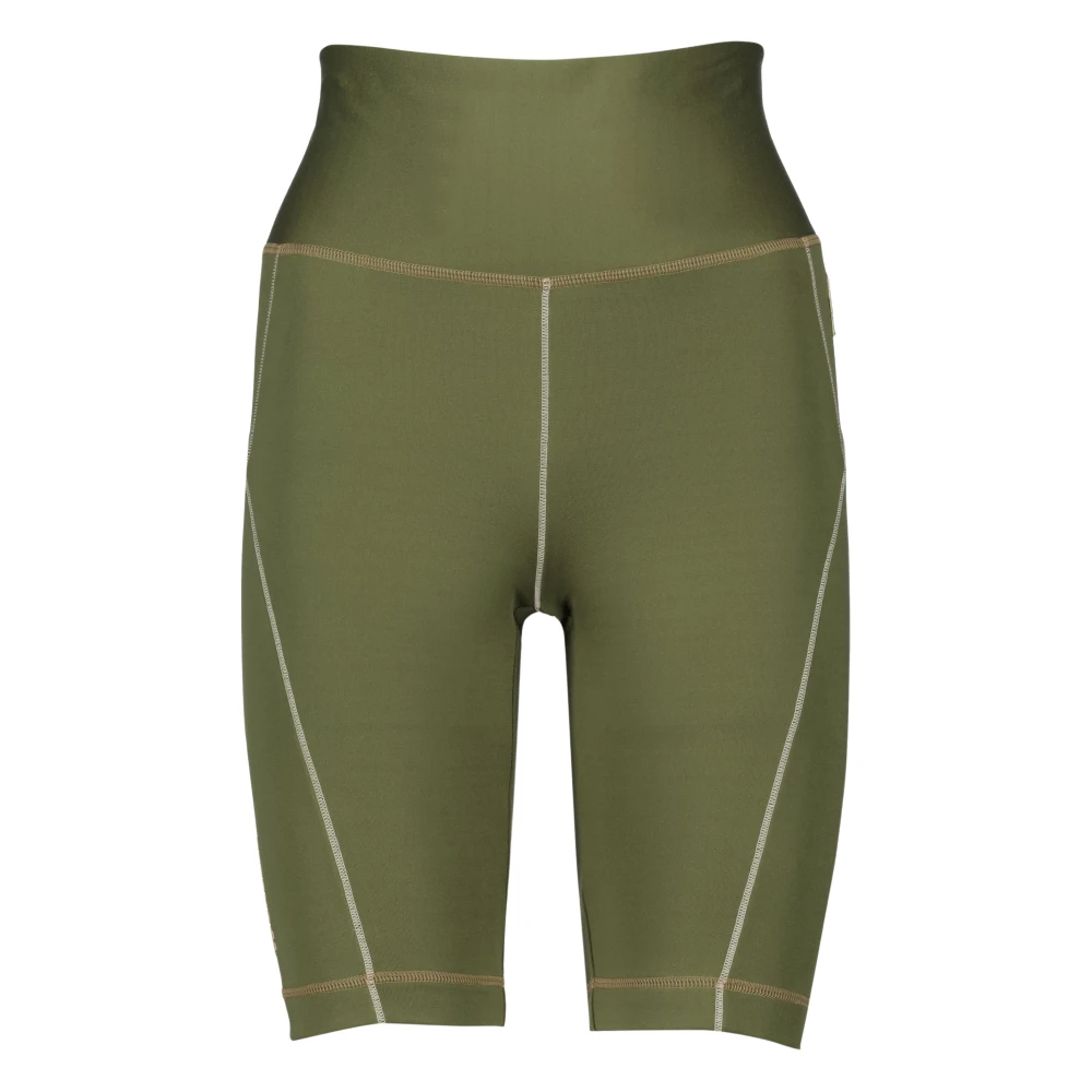 Moncler Green Training Trousers & Tights, Female, M, Polartec Leggings