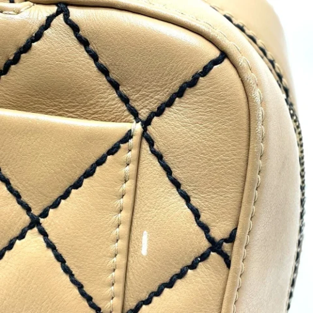 Chanel Vintage Pre-owned Fabric chanel-bags Brown Dames