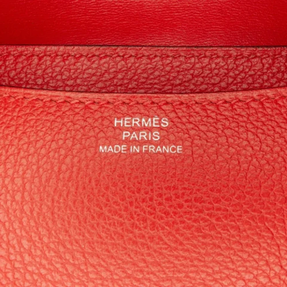 Hermès Vintage Pre-owned Leather crossbody-bags Red Dames