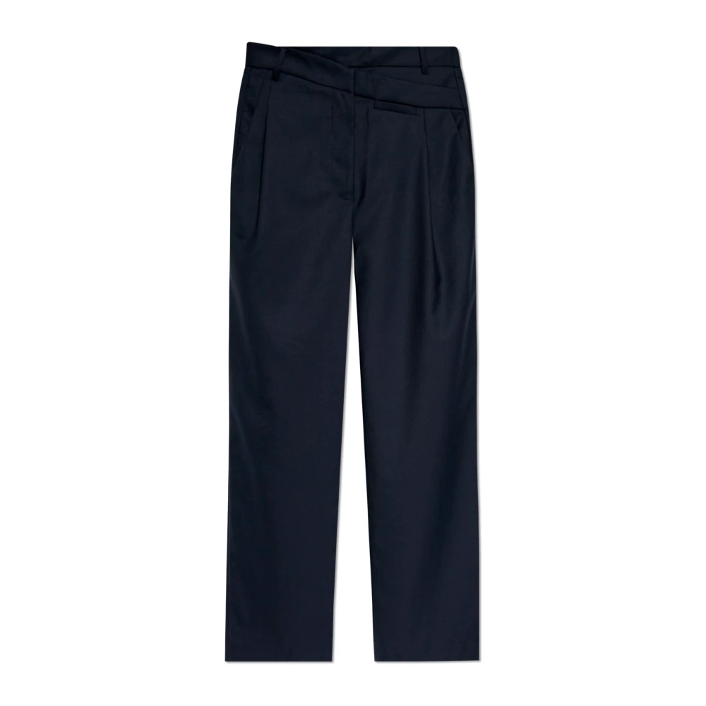 Munthe Wollen broek Blue Dames