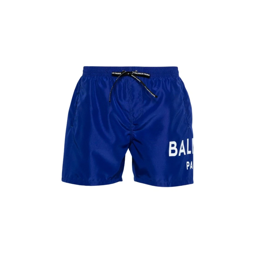 Balmain Blauwe Boxer Zwemkleding Blue Heren