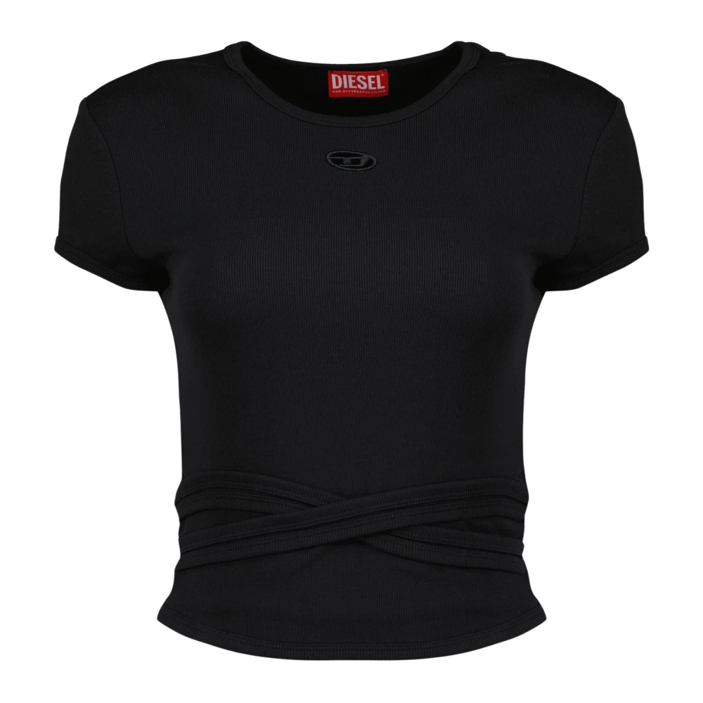 Diesel Women's Black T-Bunny-Tail-S1 Top - T-Shirts - S - Tops